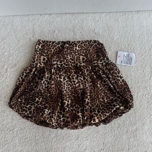 NEW ASOS DESIGN bubble hem mini skirt in animal print
